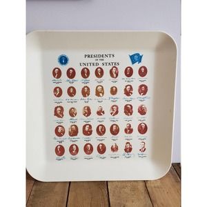 Vintage Presidents of the United States Melamine Tray by Waverly Products